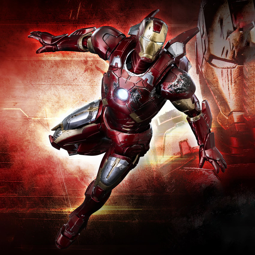 DLX Iron Man Mark 7 (Battle Damaged)
