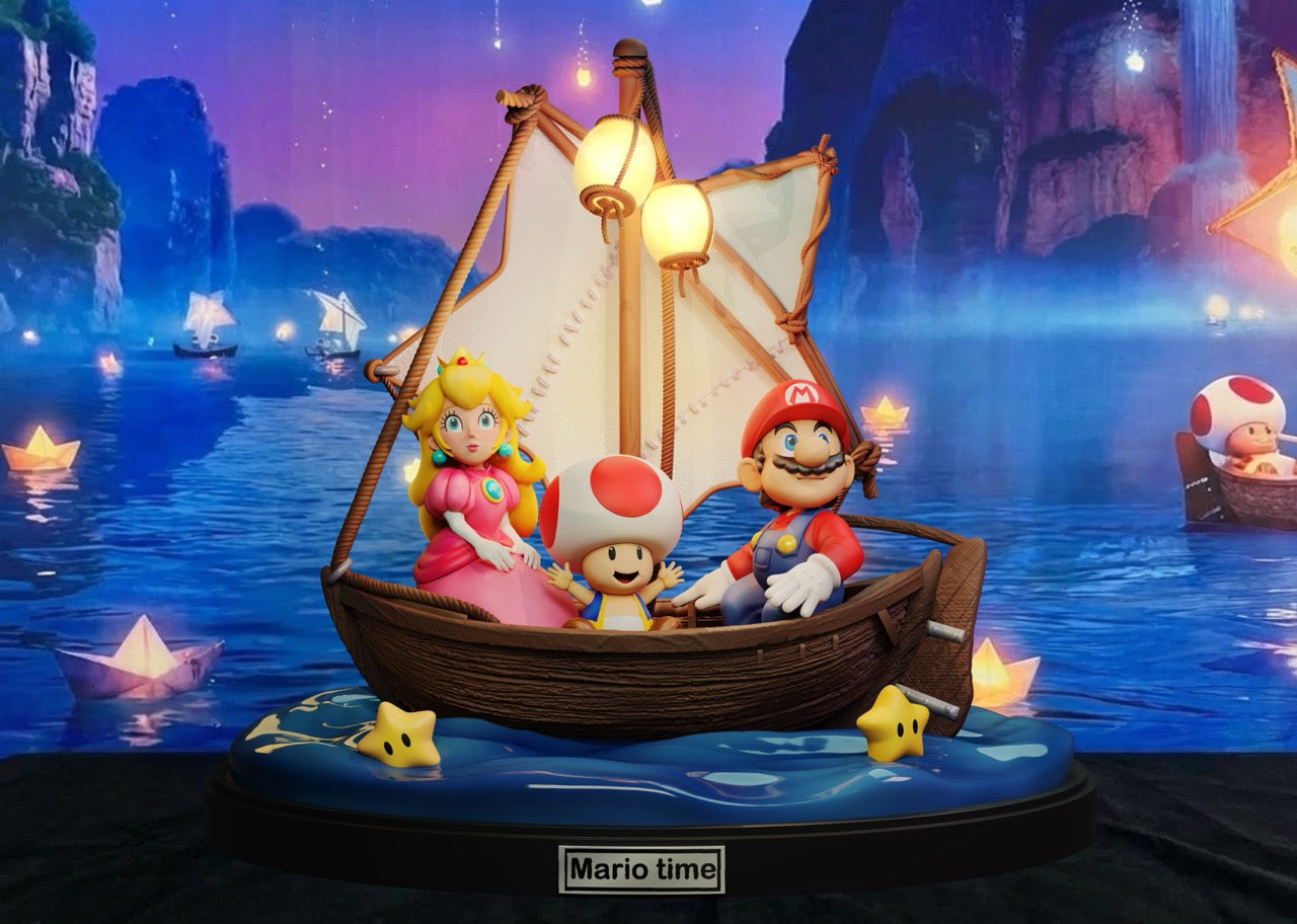 Super Mario and Princess Peach