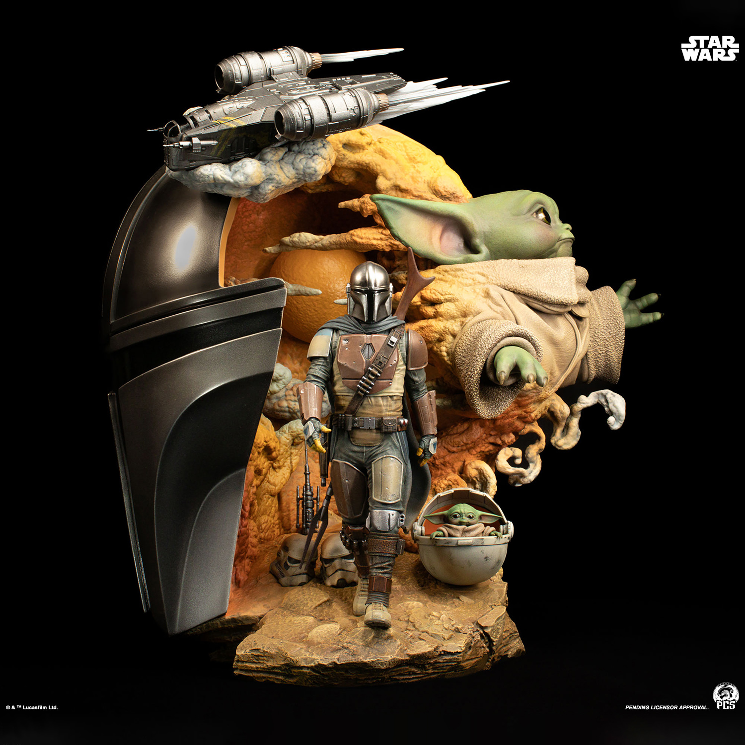 The Mandalorian Fine Art Bust