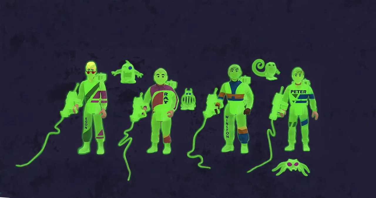The Real Ghostbusters – Ecto-Glow Heroes 4-Pack